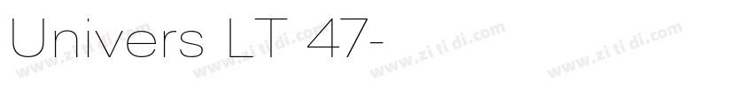 Univers LT 47字体转换